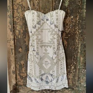 Scala strapless cocktail dress